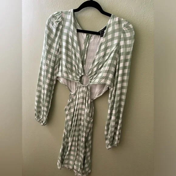 forever 21 green gingham dress Picnic Ruffle Maxi Dress, Summer Maxi Dresses from Spool 72 main image 1